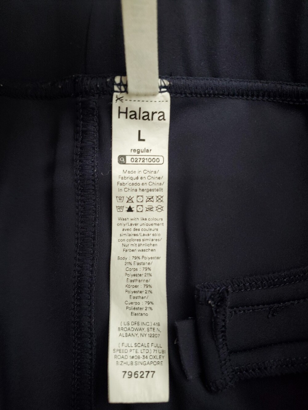 Halara Flex Day Stretch High Waist Pocket Work Pants Midnight Blue Large - Picture 6 of 12